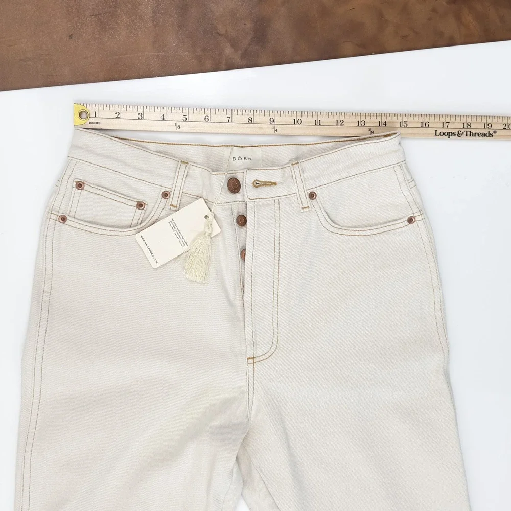 DÔEN Diana High-Rise Jean in Cream‎ – Size 28